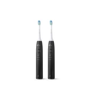 【Philips 飛利浦】momo獨家 HX5070/01雙入組 Sonicare 5系列音波牙刷-黑色  (2026新品/壓力感應/官方直營)