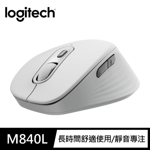 【Logitech 羅技】M840L 多工靜音無線滑鼠大手版(不附Bolt接收器)