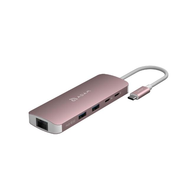 【ADAM 亞果元素】Hub SE10 USB-C 十合一多功能集線器(隨插即用)
