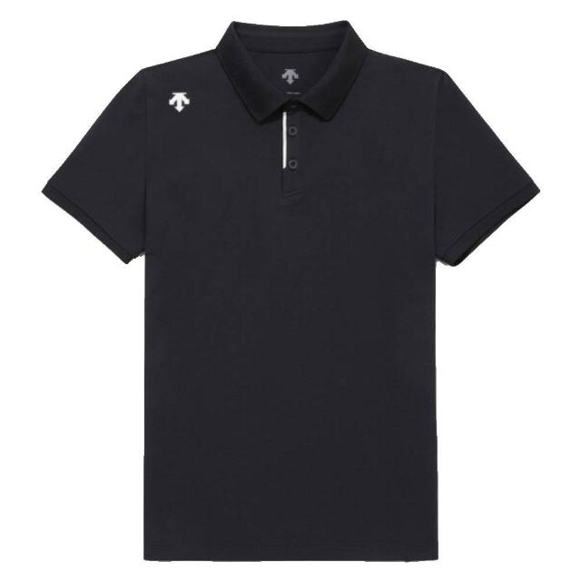 【DESCENTE】迪桑特 TOUGH 男士 吸濕快乾短袖POLO衫(黑色/白色/深藍色/果綠色)