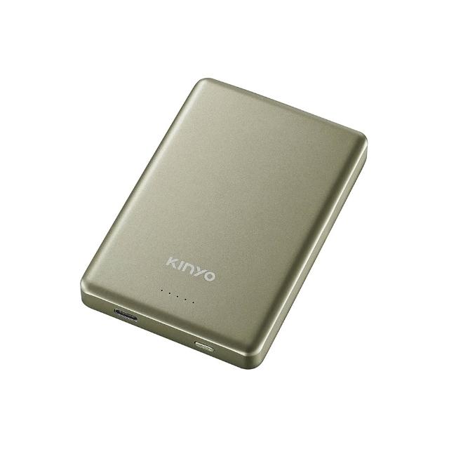 【KINYO】WH標示 10000mAh固態防爆 磁吸薄型行動電源 Type-C/蘋果 (KPB-2321)