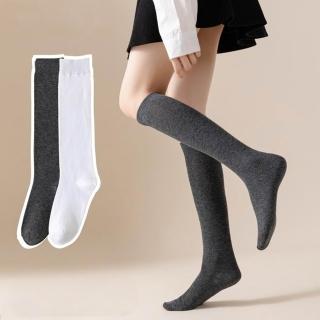 【橘魔法】（5入）大人大童純色小腿襪 中筒襪 過膝襪 女童 童襪 長筒襪 襪子 學生襪 制服 黑色小腿襪