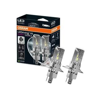 【Osram 歐司朗】LED直上型二代 6500K(H4-H19)汽車大燈-2入