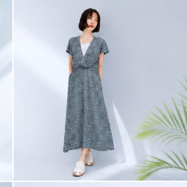 【OB 嚴選】涼感冰箱空氣紗夏季洋裝