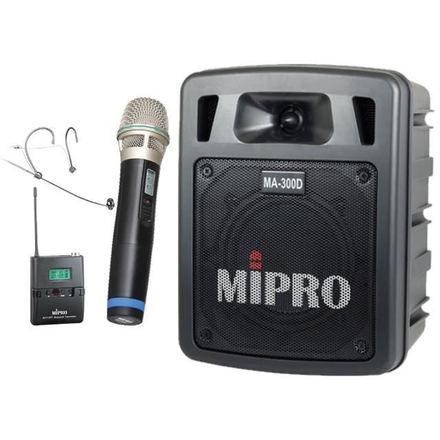 【MIPRO】MA-300D二代UHF雙頻道迷你藍芽無線擴音器