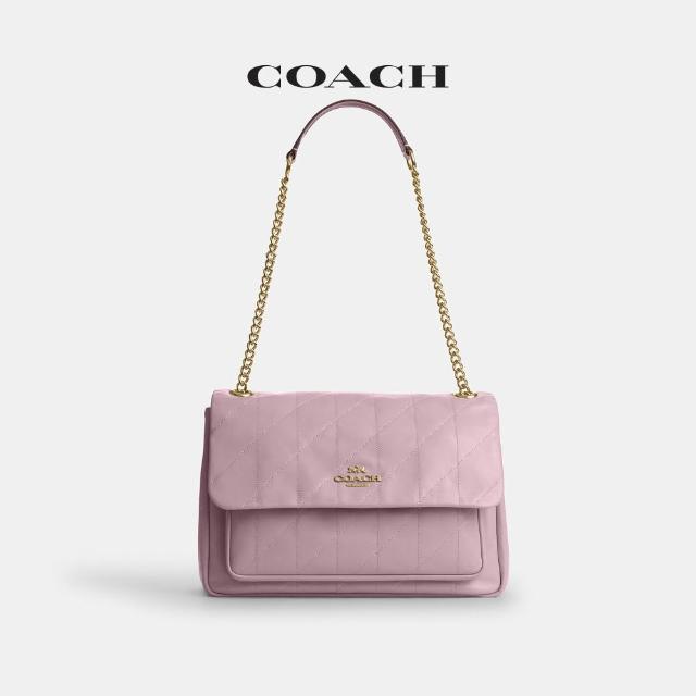 【COACH】蔻馳官方直營 ELODIE 絎縫斜背手袋 斜背包-多款任選(CCZ62)