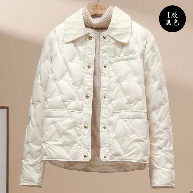 【巴黎精品】現貨+預購 頂級真羽絨90%白鴨絨羽絨外套高蓬鬆度羽絨衣夾克(保暖修身翻領連帽女外套2款b7a3)