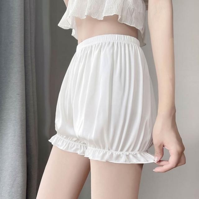 【巴黎精品】現貨限搶 無痕安全褲高腰平口瑜珈褲涼感防走光女內褲內搭短褲大尺碼女裝(提臀多款t1t2a4 A)S
