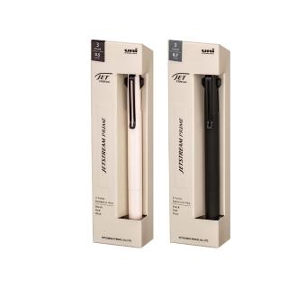 【uni】JETSTREAM PRIME 金屬3色多機能溜溜筆 SXE3-3500 琺瑯白/消光黑