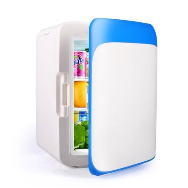 津久 110V便攜式10L小冰箱 車載家用冷暖兩用冷藏箱 家用保鮮加熱保溫小冰箱（車載冰箱/冷藏箱）