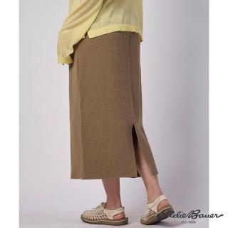 【Eddie Bauer】JAPAN EDITION 女性螺紋窄版長裙 棕色 E-5SKA-1811