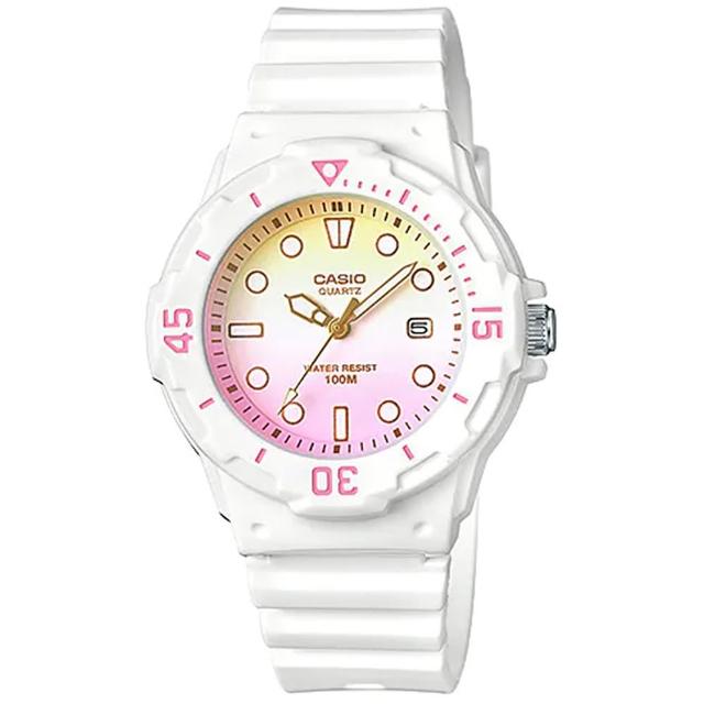 【CASIO 卡西歐】學生款運動風活力繽紛指針錶-LRW-200H系列(10款可選)