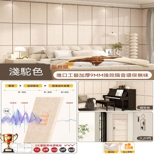 悅家家 超強隔音門貼 牆面貼隔音氈 臥室門隔音棉 門用吸音棉 隔音板（環保無味）預購12天