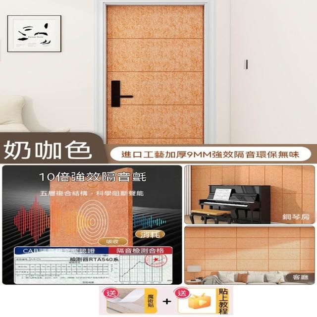 悅家家 超強隔音門貼 牆面貼隔音氈 臥室門隔音棉 門用吸音棉 隔音板（環保無味）預購12天