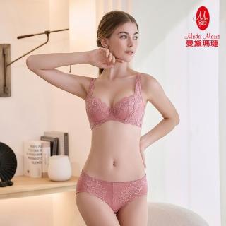 【曼黛瑪璉】包覆提托經典 低腰寬邊三角內褲 M-XL(紫染粉/薄霧灰/智慧藍/藤紫)-SET