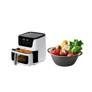 【Arlink】黑白大廚 液晶觸控 6L 透視氣炸鍋 AF-808 贈瀝水籃(大容量氣炸鍋/觸控氣炸鍋/免油料理)
