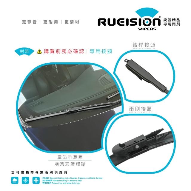 【RUEISION 銳視雨刷】VOLVO S80 1代 軟骨雨刷 矽膠鍍膜 24+22吋(2004-2006)