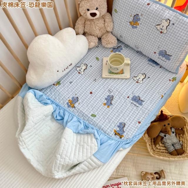 【話童】兒童夾棉床笠 寶寶床墊 新生兒床單 寶寶床包 嬰兒床墊套 四季床罩 A類品質 70x200公分 預購15天