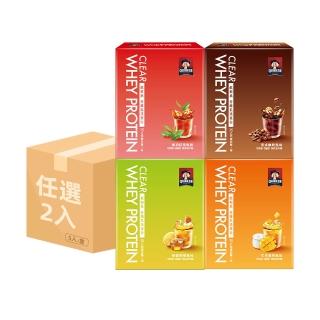 【QUAKER 桂格】飲料系分離乳清蛋白粉5入x2盒-口味任選(琥珀紅萱/美式咖啡/蜂蜜檸檬/芒果優格)