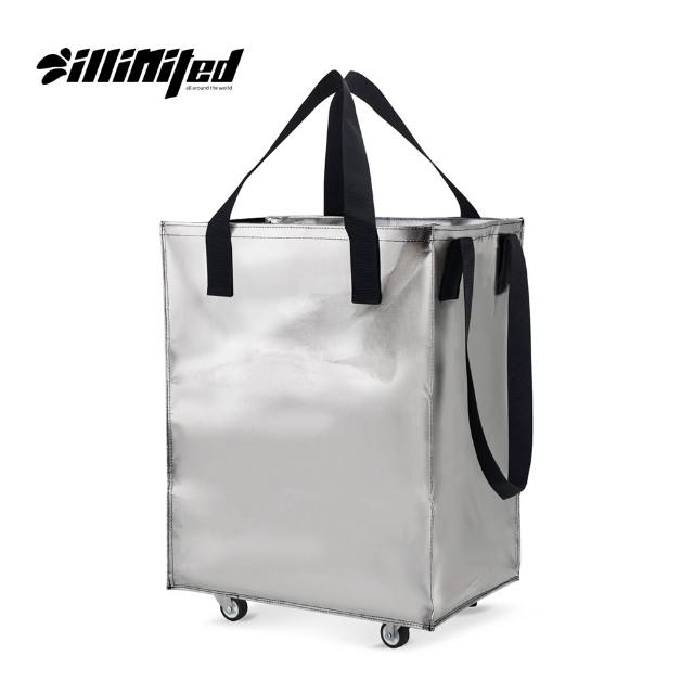 【illimited 一厘米】大容量防潑水無印滑輪購物袋55L(旅行袋 收納包 買菜車 收納推車 推車 行李袋)