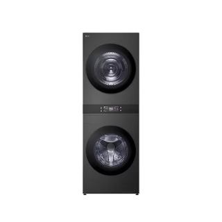 【LG 樂金】家電快配18公斤+18公斤◆ WashTower AI 智控洗乾衣機◆黑色(WD-S1818PB)