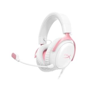 【HyperX】Cloud III — 電競耳機 粉白色(9W1Q4AA)