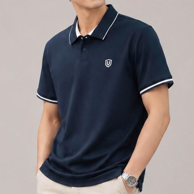 【Billgo】冰感-5度 排汗竹纖維涼感短袖POLO衫 商務休閒風 男短袖上衣(L-4XL/90kg內)