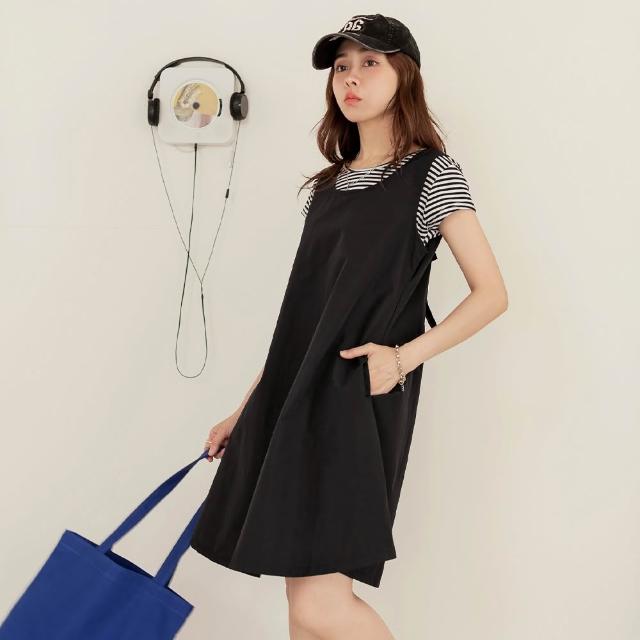 【OB 嚴選】涼感抗UV挖背綁帶冰河系防曬短洋裝 《DA10722-》 適 M~XL