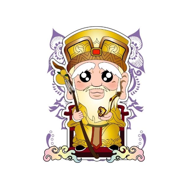 【老食說】神尊發財四寶組 平安發財米 彩繪神尊煎餅 彩繪開運籤詩牛奶棒 元寶關廟麵