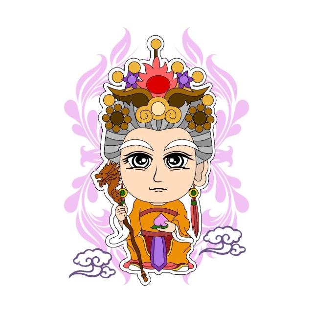 【老食說】神尊發財四寶組 平安發財米 彩繪神尊煎餅 彩繪開運籤詩牛奶棒 元寶關廟麵
