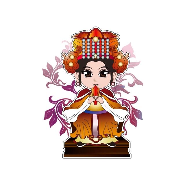 【老食說】神尊發財四寶組 平安發財米 彩繪神尊煎餅 彩繪開運籤詩牛奶棒 元寶關廟麵