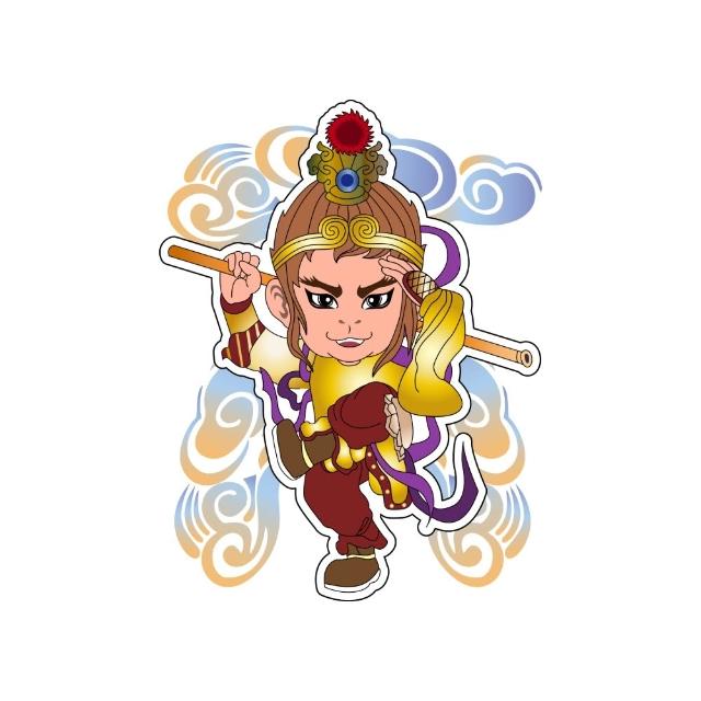 【老食說】神尊發財四寶組 平安發財米 彩繪神尊煎餅 彩繪開運籤詩牛奶棒 元寶關廟麵