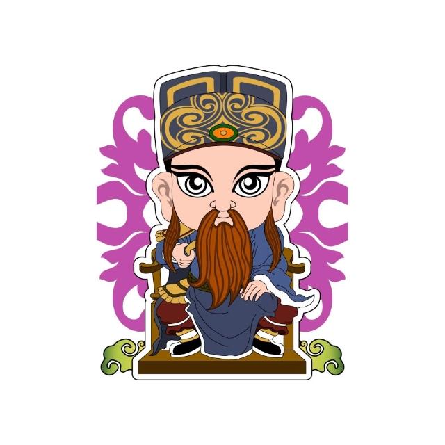 【老食說】神尊發財四寶組 平安發財米 彩繪神尊煎餅 彩繪開運籤詩牛奶棒 元寶關廟麵