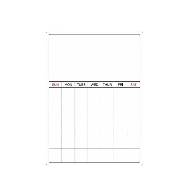 【SUNORO】可移動磁性白板貼 A3冰箱磁吸留言板 行程計劃表 可擦寫軟白板 記事板/計劃貼 /日程表(附白板筆)