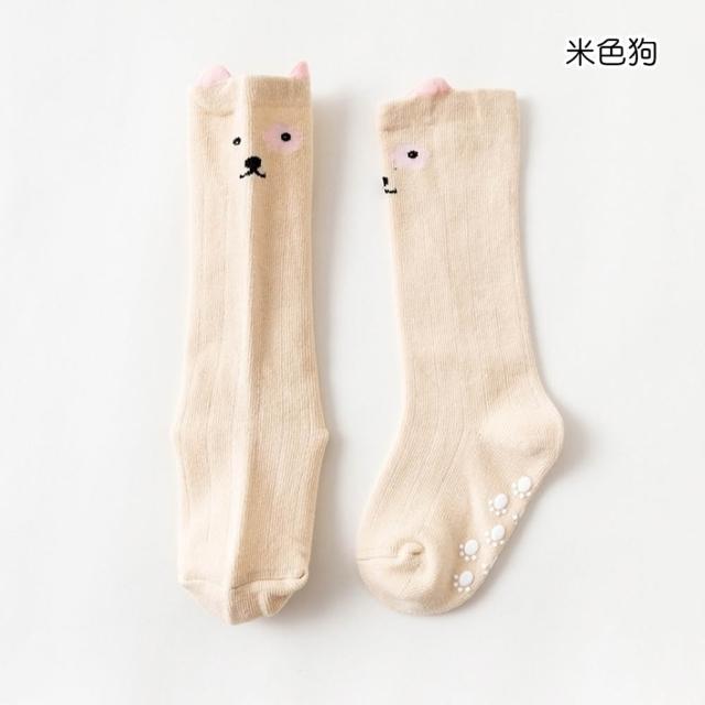 【橘魔法】可愛動物防滑點膠長筒襪 男童 女童 兒童 幼童 童襪 襪子 嬰兒襪 長筒襪 過膝襪 即膝襪 中性款