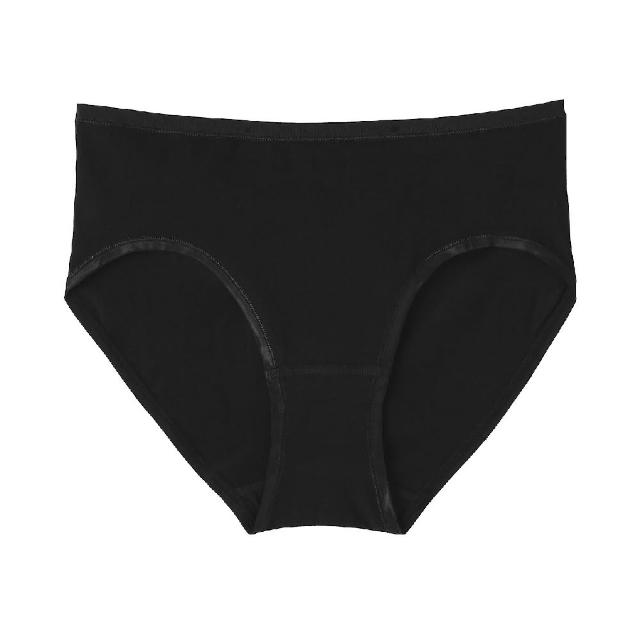 【MUJI 無印良品】女彈性中腰內褲(灰白/深灰/黑色/淺粉/黃橘/淺綠/摩卡棕)
