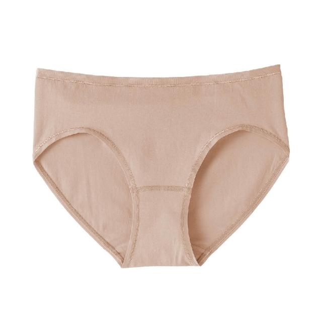【MUJI 無印良品】女彈性中腰內褲(灰白/深灰/黑色/淺粉/黃橘/淺綠/摩卡棕)