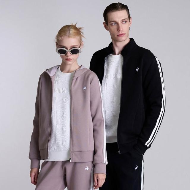 【LE COQ SPORTIF 公雞】立領/針織連帽外套 男女款 3色 LWY61761_LWY62761