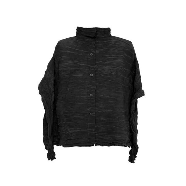 【巴黎精品】現貨+預購 三宅風皺褶衣服外套高級摺衣罩衫襯衫顯瘦大尺碼女裝(寬鬆防曬女外套多款3款b1a77 B)