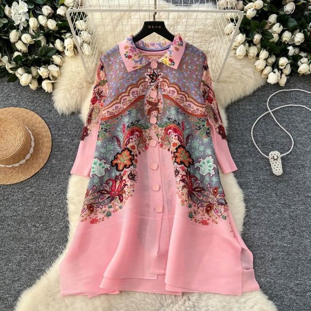 【巴黎精品】現貨+預購 三宅風皺褶衣服外套高級摺衣罩衫襯衫顯瘦大尺碼女裝(寬鬆防曬女外套多款3款b1a77 B)