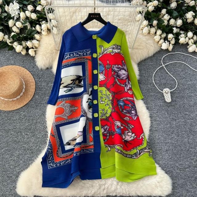 【巴黎精品】現貨+預購 三宅風皺褶衣服外套高級摺衣罩衫襯衫顯瘦大尺碼女裝(寬鬆防曬女外套多款3款b1a77 B)