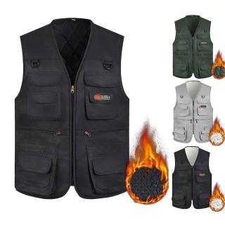 【巴黎精品】現貨+預購 男工裝背心男外套休閒戶外機能加絨釣魚背心(露營戰術攝影登山單車速乾透氣6色b1a99)