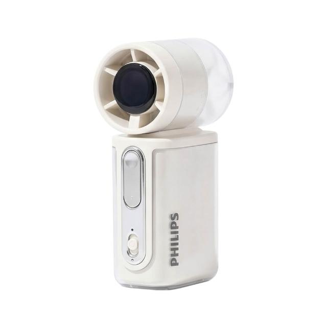 【Philips 飛利浦】超值2入組-3色可選-口袋迷你 高速100檔手持風扇 Type-C充電/LED顯示(ACR2222)