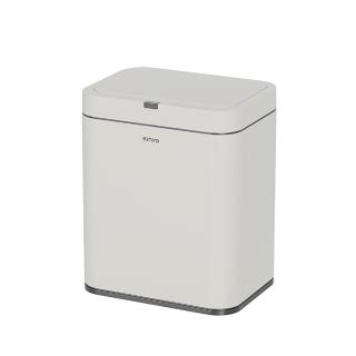 【KINYO】20L紅外線不鏽鋼感應垃圾桶(揮手感應/彈蓋垃圾筒EGC-1295) 廚房垃圾桶 廚餘桶
