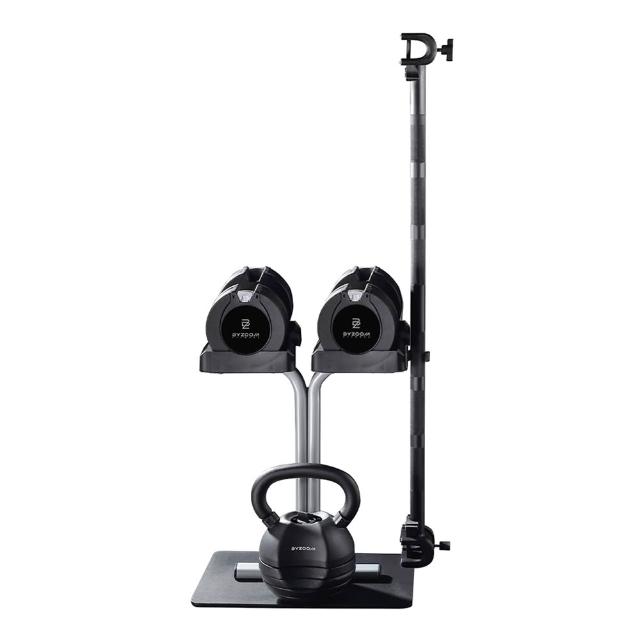 【BYZOOM FITNESS】Pure Series Pure Series 22LB 可調式啞鈴*2+30LB可調式壺鈴+啞鈴專用架+ 專用槓鈴桿
