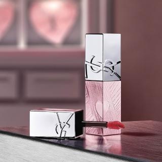 【YSL】官方直營 2026七夕情人節限定 奢華印記鎖心光唇釉 粉光緞影版(任選一款/唇彩/新品上市)