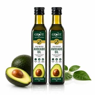 【GROVE 克羅福】紐西蘭第一品牌 Avocado Oil 頂級冷壓初榨酪梨油 500mlx2瓶