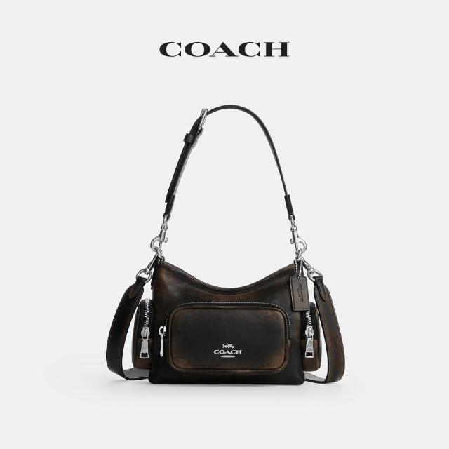 【COACH】蔻馳官方直營 LAUREL 22 口袋細節單肩手袋 單肩包 斜背包-多色任選(CEU27/CEU29)