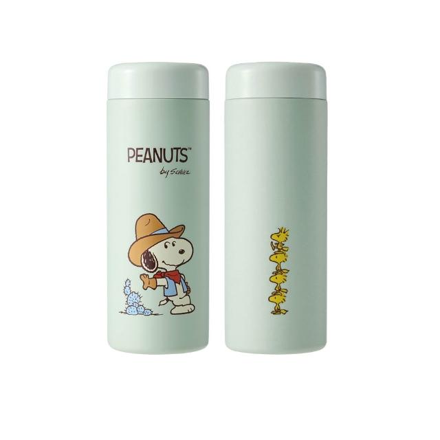 【BLACK HAMMER】SNOOPY 316不鏽鋼保溫保冰吸管杯860ml+迷你保溫口袋杯380ml