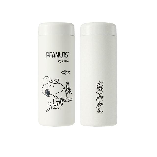 【BLACK HAMMER】SNOOPY 316不鏽鋼保溫保冰吸管杯860ml+迷你保溫口袋杯380ml